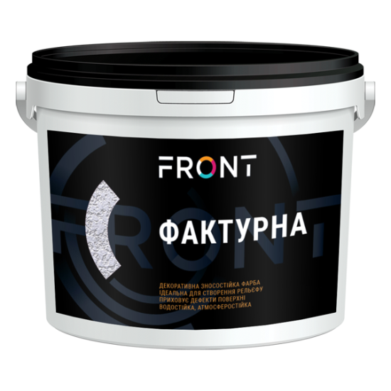 Фарба ФАКТУРНА FRONT, біла, 3кг.